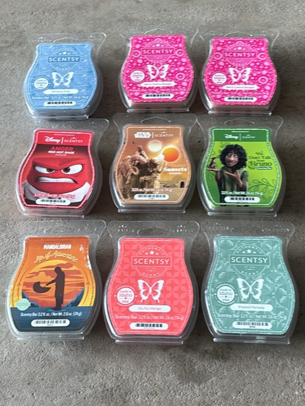Lot of 9 Scentsy Wax Bars